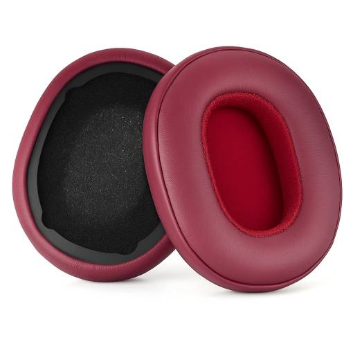 Foto - Náhradní náušníky pro sluchátka SkullCandy Hesh 3.0 a Crusher - Burgundy, kožené