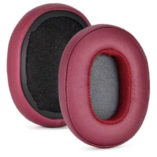 Foto - Náhradní náušníky pro sluchátka SkullCandy Hesh 3.0 a Crusher - Burgundy, kožené