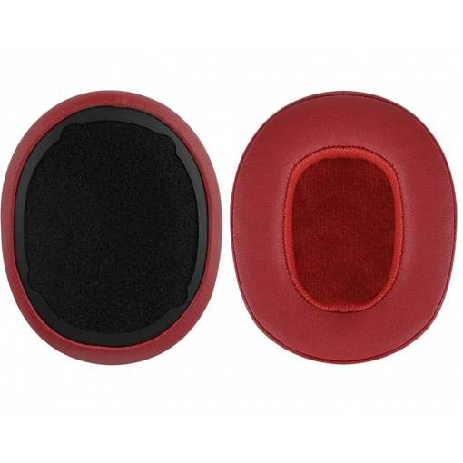 Foto - Náhradní náušníky pro sluchátka SkullCandy Hesh 3.0 a Crusher - Červené, kožené