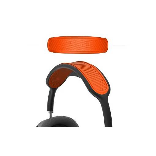 Foto - Hlavový most pro sluchátka Apple AirPods Max - Oranžový, silikonový