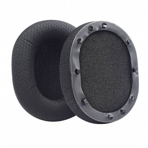 Foto - Náhradní náušníky pro sluchátka Razer Blackshark V2, V2 x, V2 Pro, V2 SE - Černé, látkové