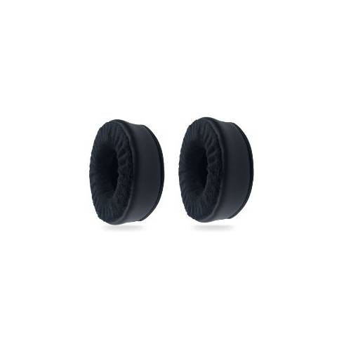 Foto - Náhradní náušníky pro sluchátka Skullcandy Grind - Černé, kožené sametové