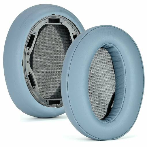 Foto - Náhradní náušníky pro sluchátka Sony WH-H910N - Modré, kožené