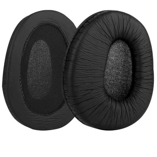 Foto - Náhradní náušníky pro sluchátka Sony MDR-Z600, Z900, V600, V900, V900HD, 7509, 7509HD - Černé, kožené
