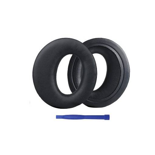 Foto - Náhradní náušníky pro sluchátka Sony MDR-RF985RK, RF970RK, RF960R, RF925RK, RF860RK, RF6500 a DS6500 - Černé, kožené