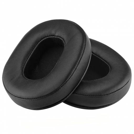 Foto - Náhradní náušníky pro sluchátka Sony MDR-1ABT, 1RBT, 1RNC - Černé, kožené