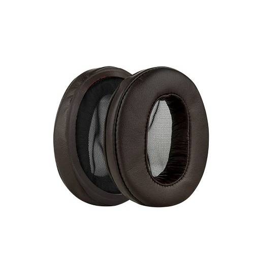 Foto - Náhradní náušníky pro sluchátka Sony MDR-1ABT, 1RBT, 1RNC - Hnědé, kožené