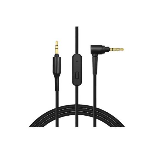 Foto - Audio kabel pro sluchátka Sony MDR-10RBT, 10RNC, 10R, 1R, 1RMK2, 1AM2 - Černý, silikonový