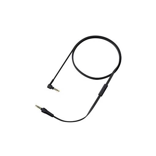 Foto - Audio kabel pro sluchátka Sony WH-1000XM5, WH-1000XM4, WH-1000XM3, WH1000XM2, MDR-1000X - Černý, silikonový