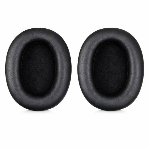 Foto - Náhradní náušníky pro sluchátka AKG K371 a K361 - Černé, kožené