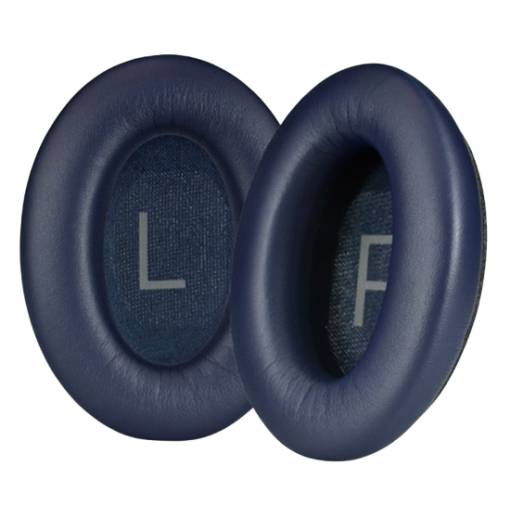 Foto - Náhradní náušníky pro sluchátka Bose QuietComfort 45 - Modré, kožené