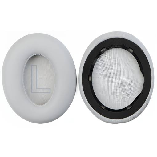 Foto - Náhradní náušníky pro sluchátka Anker Soundcore Life Q20 - Šedé, kožené