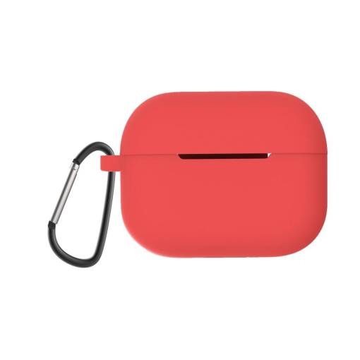 Foto - Silikonové pouzdro pro Airpods Pro 2 s karabinou - Červená