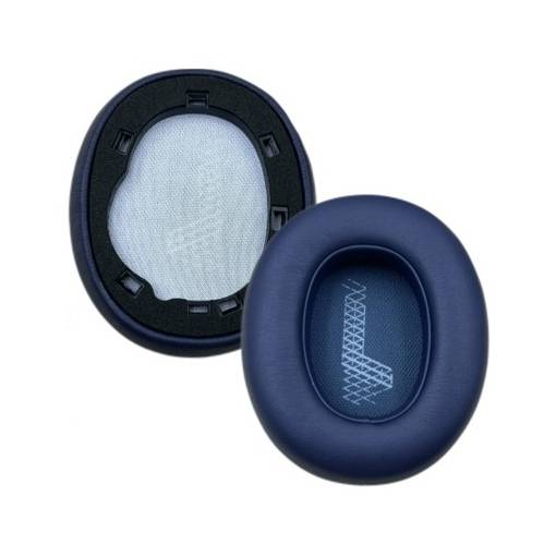 Foto - Náhradní náušníky pro sluchátka JBL Live 650BTNC - Modré, kožené