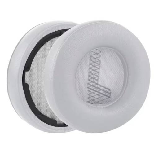 Foto - Náhradní náušníky pro sluchátka JBL Live 460NC - Světle šedé, kožené