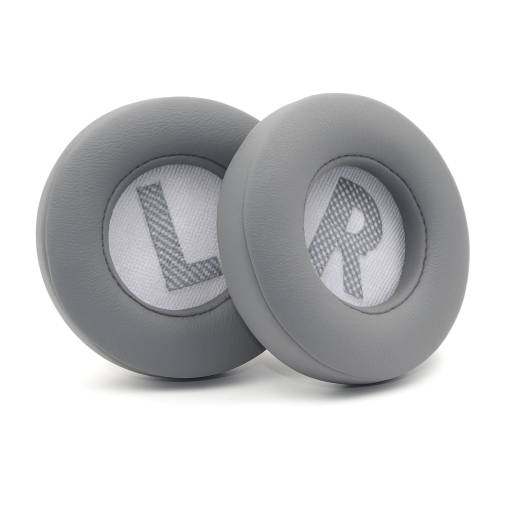 Foto - Náhradní náušníky pro sluchátka JBL Live 400, 400BT - Šedé, kožené