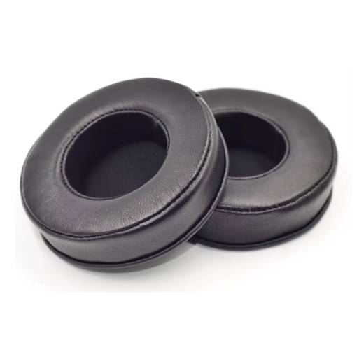 Foto - Náhradní náušníky pro sluchátka Pioneer HDJ1000, HDJ2000, HDJ1500 - Kožené, černé