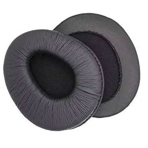 Foto - Náhradní náušníky pro sluchátka Sony MDR-CD350 - Černé, kožené