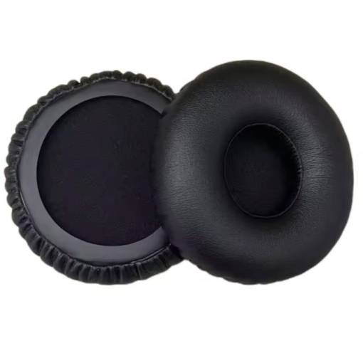 Foto - Náhradní náušníky pro sluchátka JBL E40, E40BT - Černé, kožené