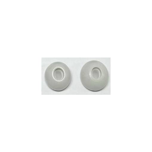 Foto - Náhradní špunty na sluchátka Airpods Pro / Pro, velikost L - Bílé, paměťová pěna
