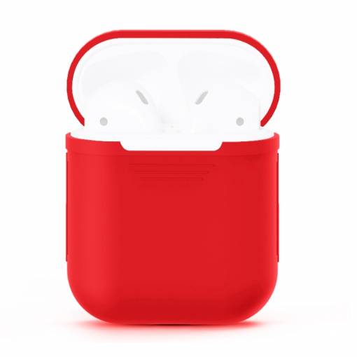Foto - Silikonové pouzdro pro Airpods - Červená