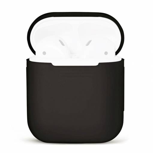 Foto - Silikonové pouzdro pro Airpods - Černá