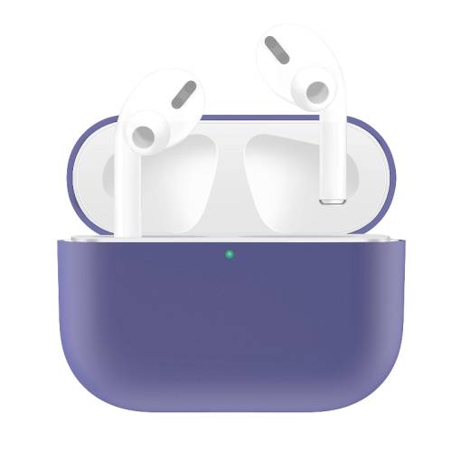 Foto - Silikonový obal pro Airpods Pro - Šedo fialová