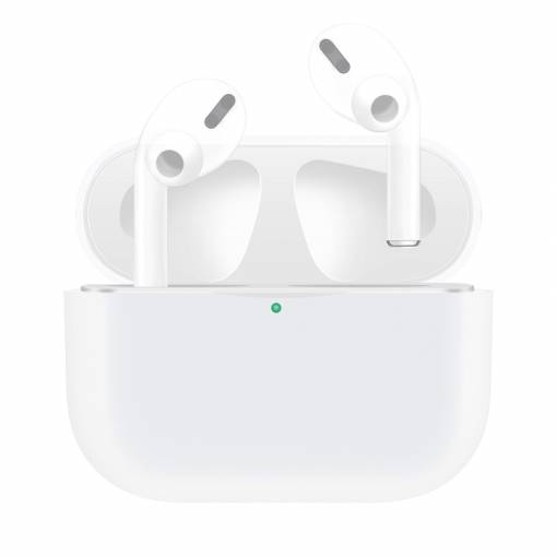 Foto - Silikonový obal pro Airpods Pro - Bílá