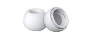 Náhradní špunty na sluchátka Airpods Pro / Pro 2, velikost L - Bílé, silikonové