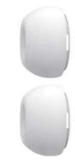 Náhradní špunty na sluchátka Airpods Pro / Pro 2 OEM, velikost S - Bílé, silikonové