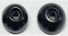 Náhradní špunty na sluchátka Airpods Pro / Pro 2, velikost S - Černé, paměťová pěna