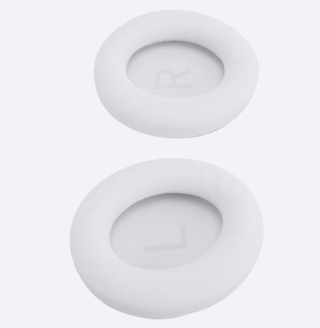 Náhradní náušníky pro sluchátka Anker Soundcore Space One Pro - Bílé, kožené